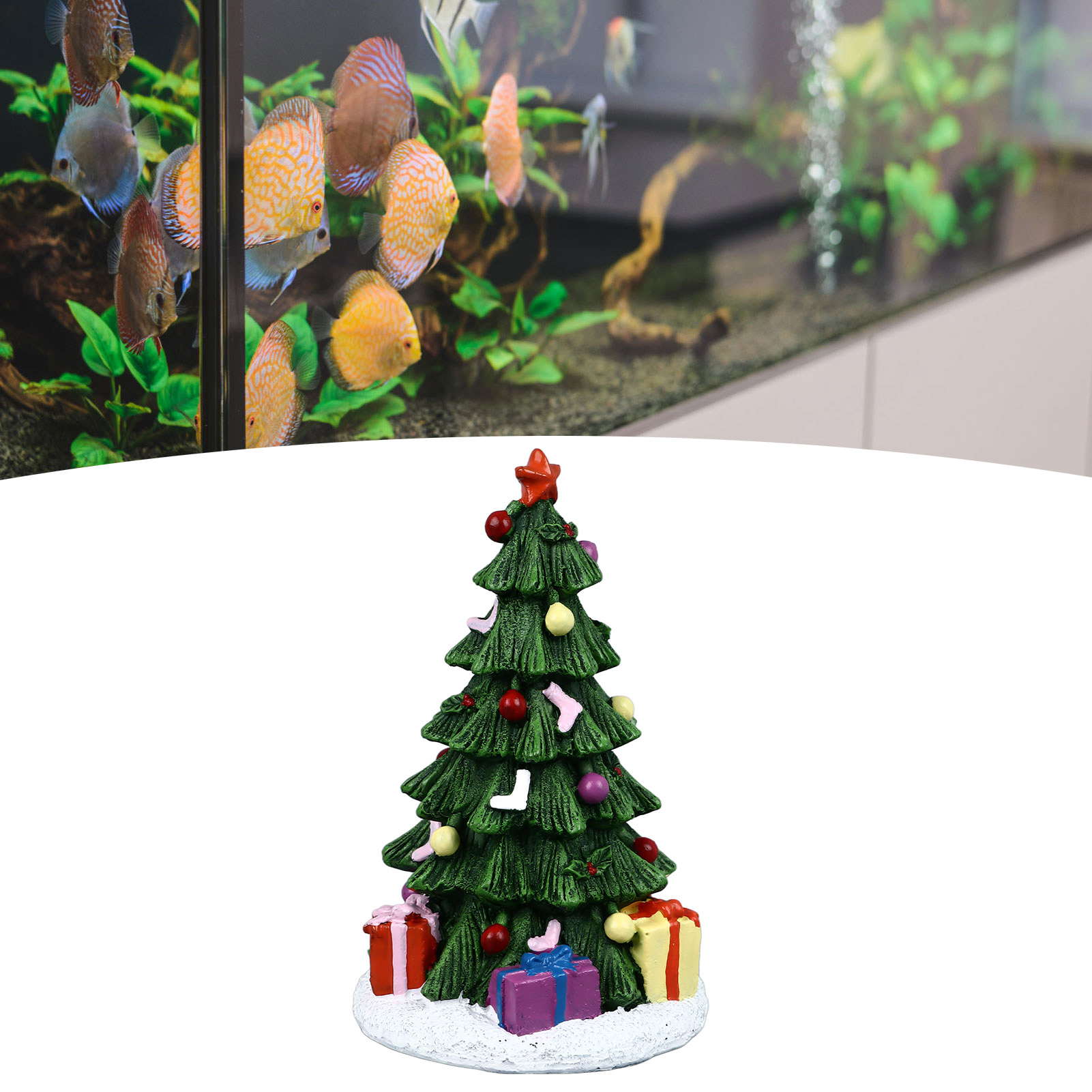 Aquarium Plant Substrate - ZK20 Christmas Fish Tank Ornament Exquisite