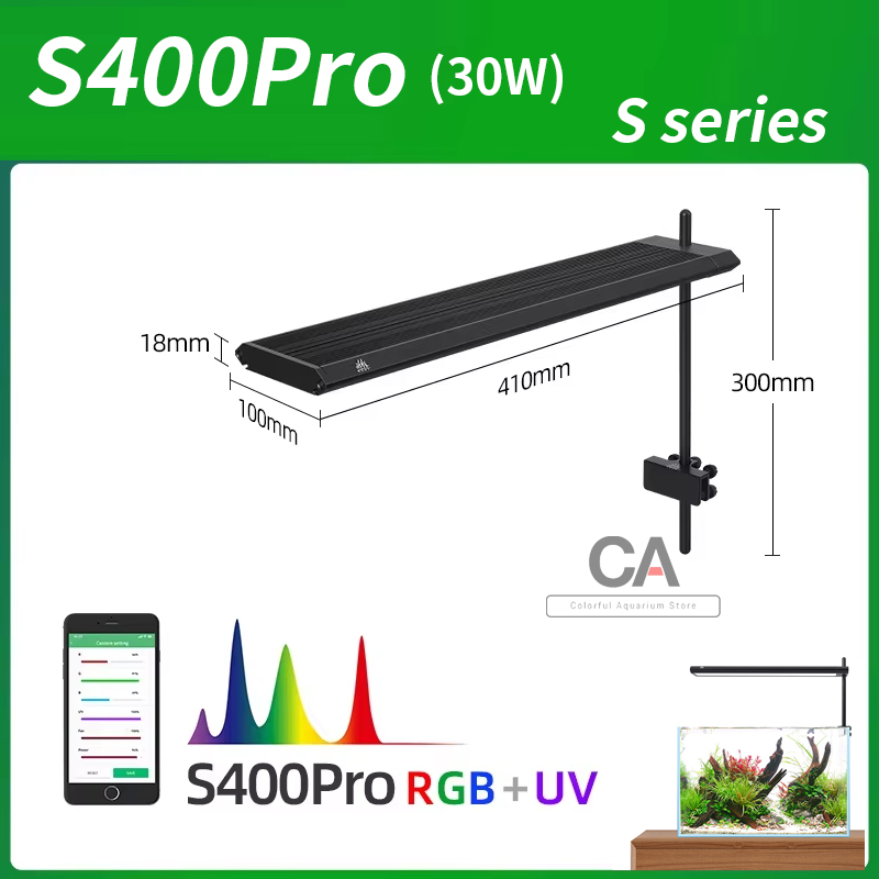 Live Plant Aquarium - WEEK AQUA S Series RGB+UV Volspectrum