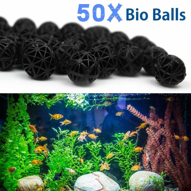 Aquarium Fertilizer - 50 stuks 16mm aquarium biofilterballen viskom