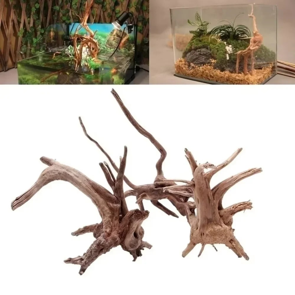 Aquarium Plant Substrate - 15-20CM Natuurlijk Drijfhout Aquariumdecoratie - Premium