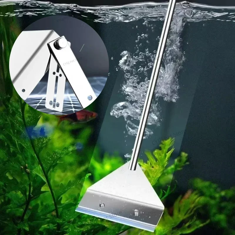 Planted Aquarium Cleaning - Aquariumreinigingsgereedschap Plat zandalgen verwijderen Tweeërlei gebruik
