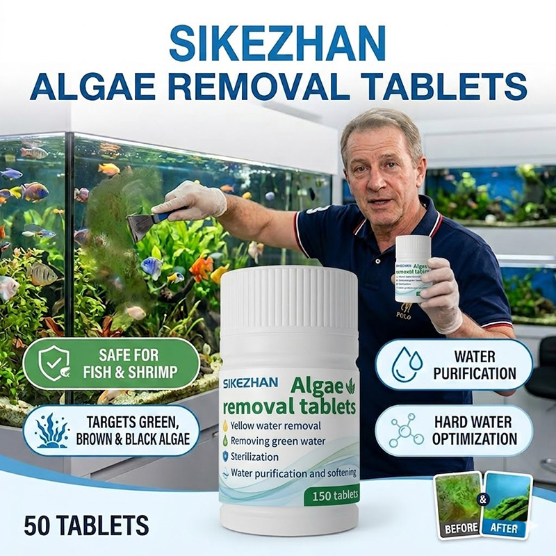 Planted Aquarium Algae Control - Snelle Algenverwijderaar Tabletten Visbak Waterzuiveraar Reinigingsblok