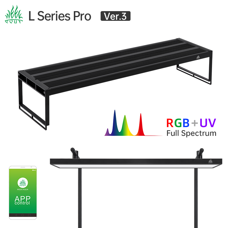 Aquarium Plant Light - WEEK AQUA L-serie APP-bediening Dimmer en