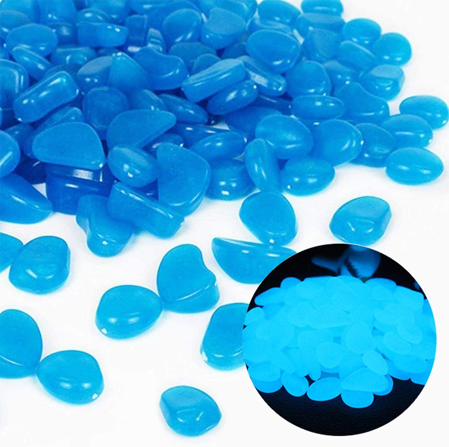Aquarium Moss - Aquarium Rotsen Glow Blue Kiezels voor