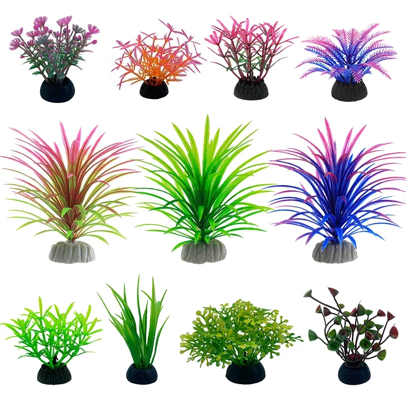 Live Plant Aquarium - PVC Aquarium Decoratieve Simulatie Kunstmatige Bladeren