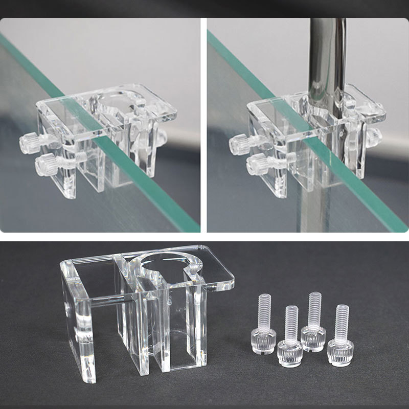 Aquarium Plant Holder - Aquarium Acryl Waterleidingklemmen Aquarium Glas Instroom