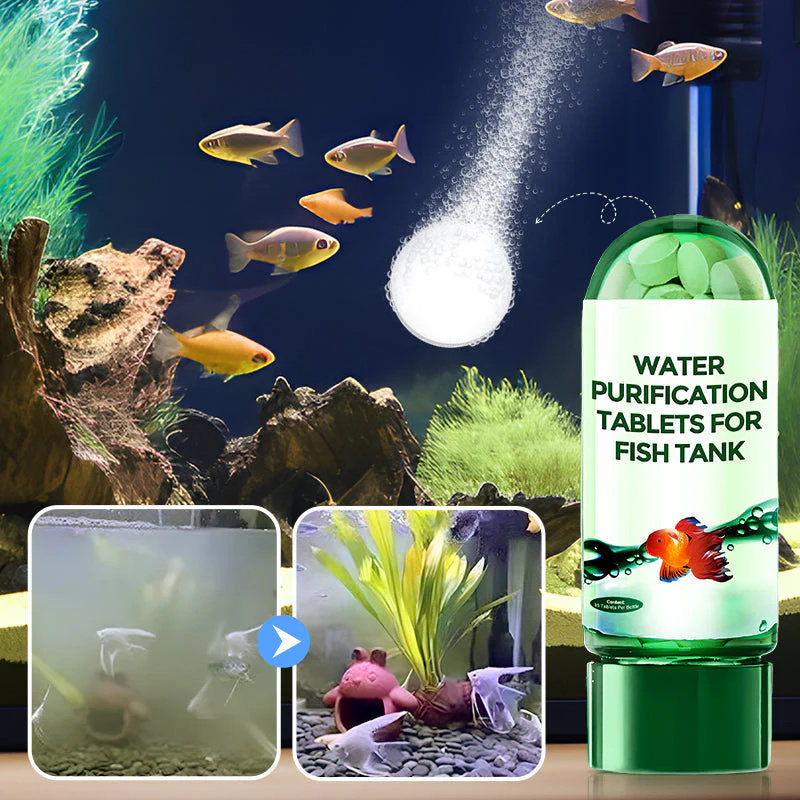 Aquarium Liquid Carbon - Eco-vriendelijke aquariumwaterzuiveringstabletten Waterzuiveraar Snelwerkende reinigingsoplossing voor