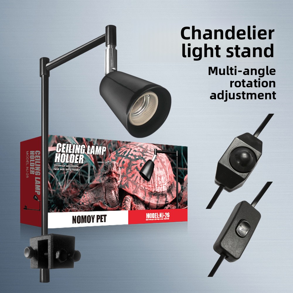 Aquarium Plant Holder - NOMOY Reptielenlampstandaard met verstelbare klem -
