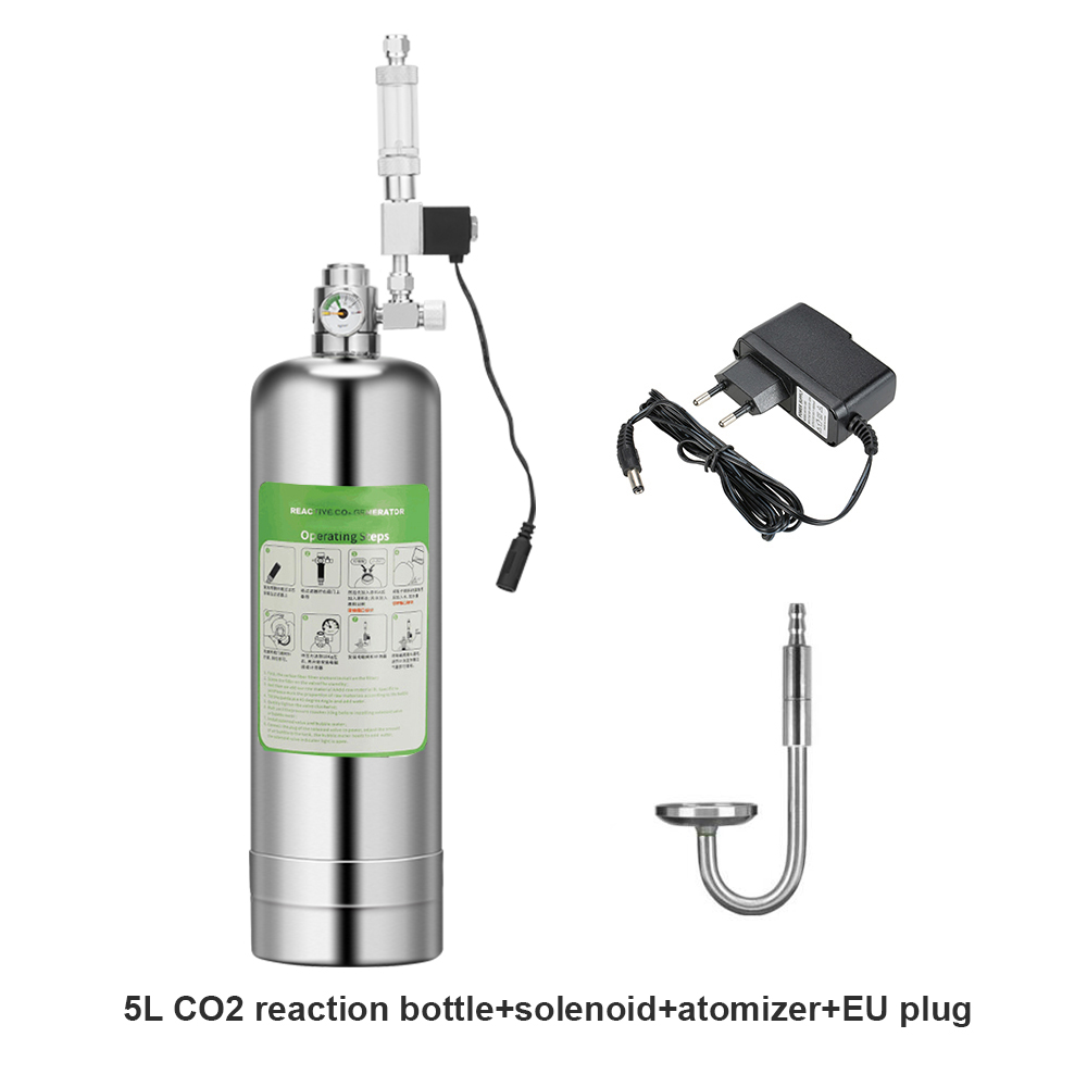 Aquarium Liquid Carbon - CO2-generatorsysteem Aquarium kooldioxidegeneratorset met roestvrijstalen fles