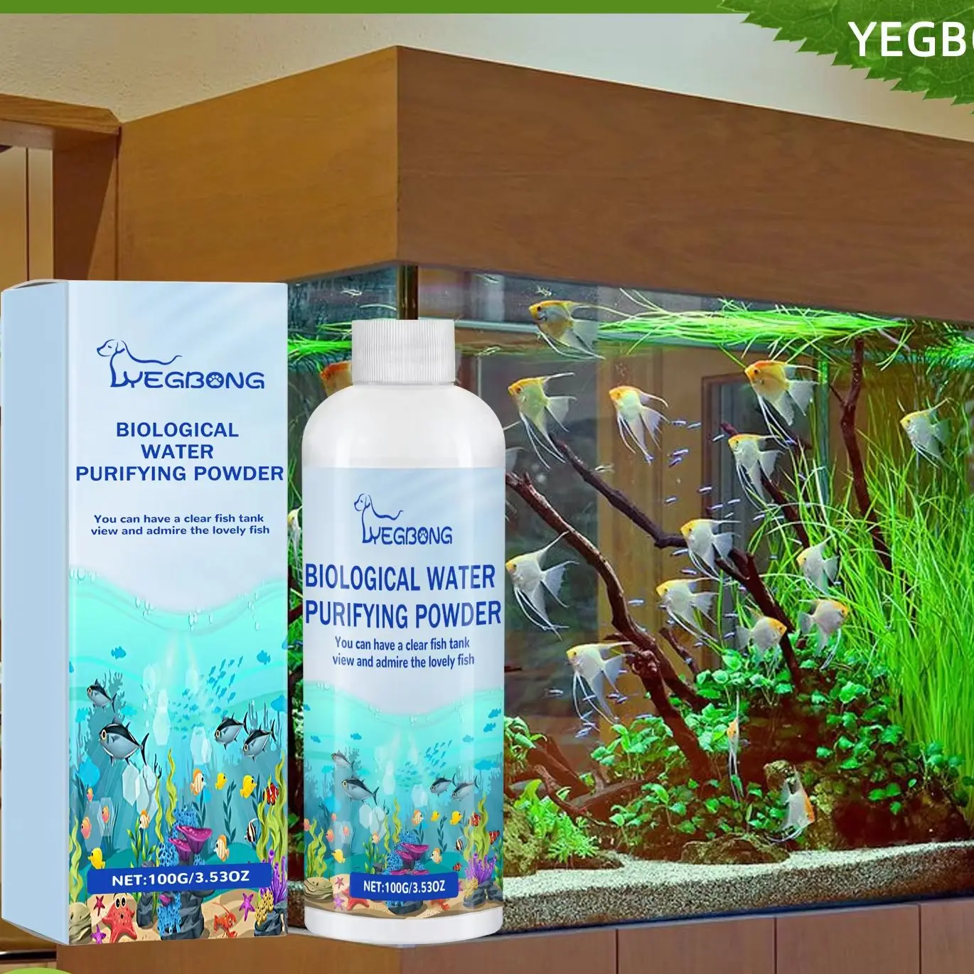 Biologisch aquariumalgenbestri - Planted Aquarium Algae Control recensie en prijs