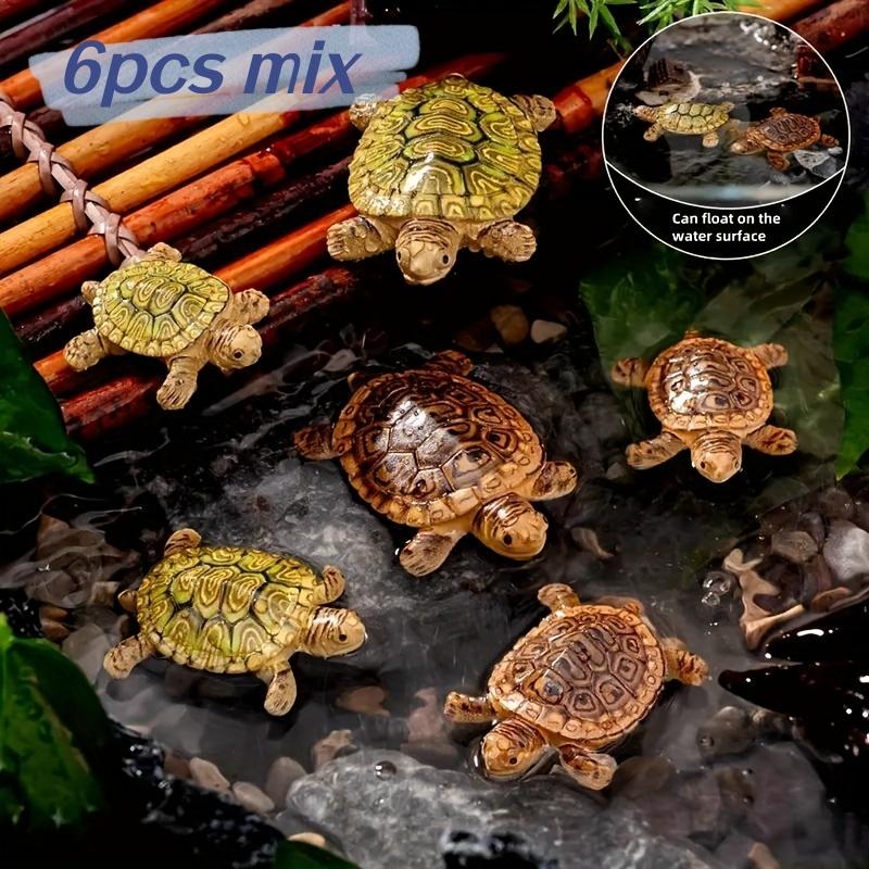 6 mini-schildpadbeelden voor a - Aquarium Moss recensie en prijs