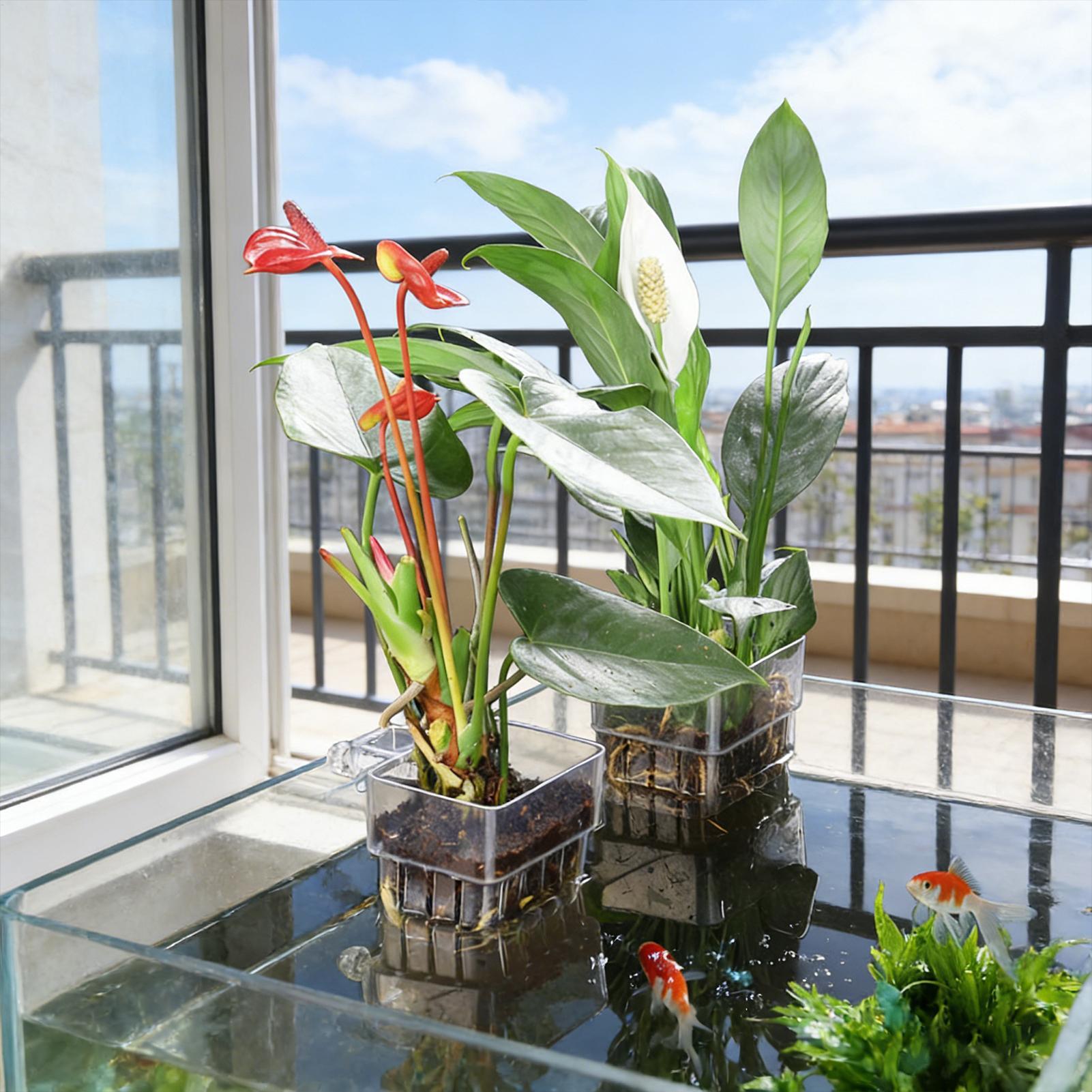 Aquariumplantenmand Transparan - Plant Aquarium Pot recensie en prijs