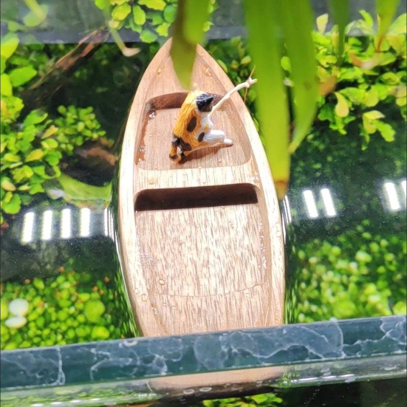 Handgemaakte houten boot Mini  - Aquarium Driftwood recensie en prijs