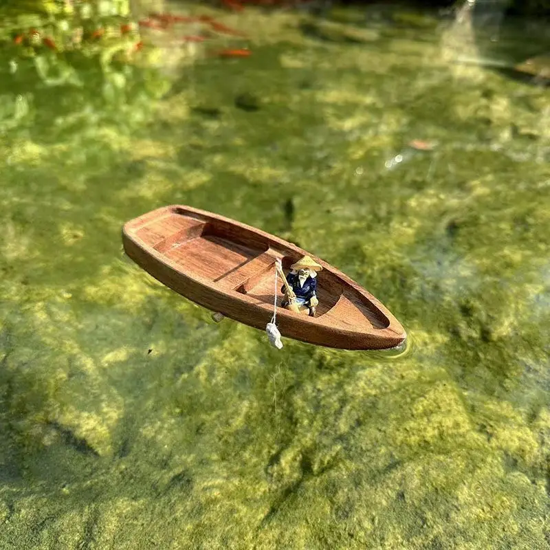 Handgemaakte houten boot Mini  - Aquarium Driftwood recensie en prijs