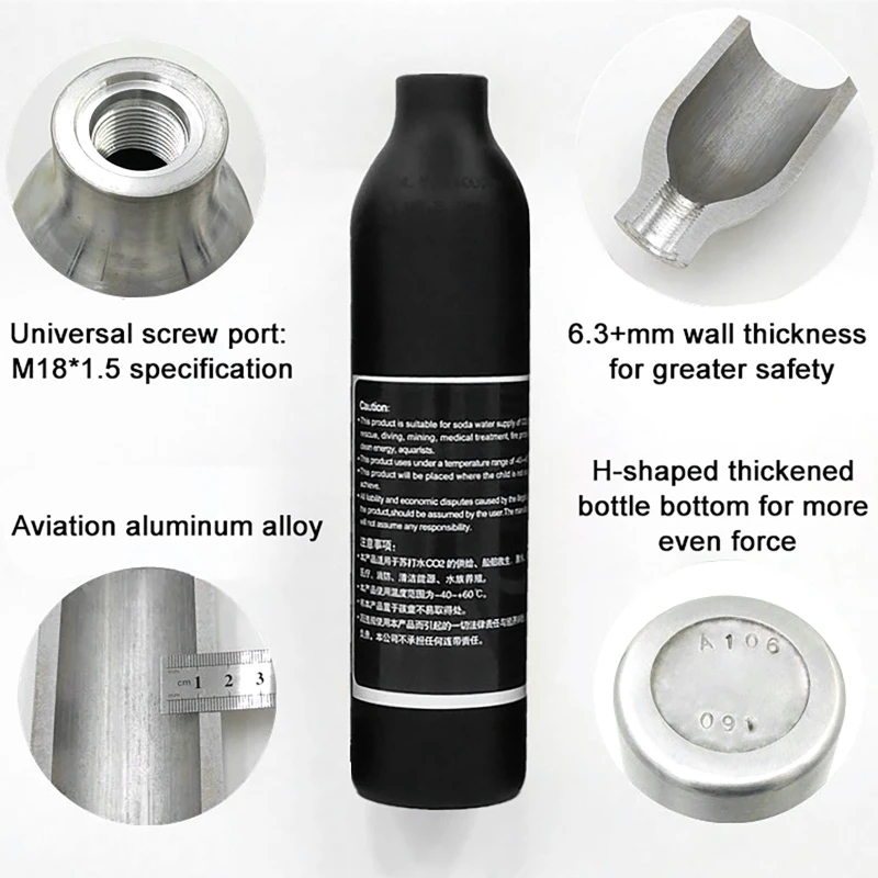 Hogedruk Fles Draad M18 * 1.5  - Aquarium Liquid Carbon recensie en prijs