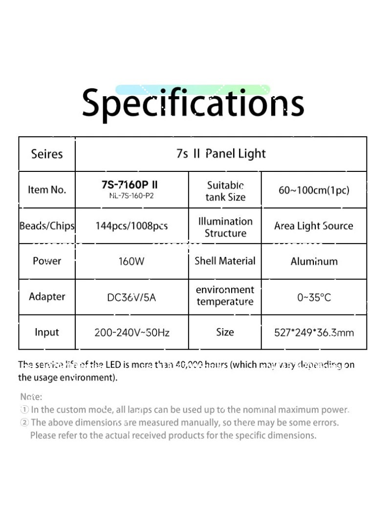 Aquarium LED-verlichting 160W  - Planted Tank recensie en prijs